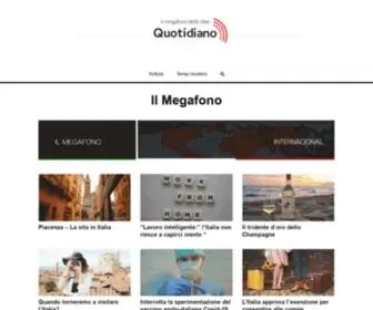 Ilmegafonoquotidiano.it(Edizioni Alegre) Screenshot