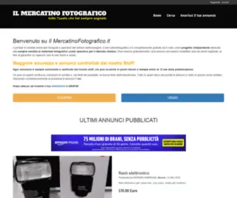 Ilmercatinofotografico.it(Il sito di annunci gratuiti specializzato nel settore dell'usato Fotografico) Screenshot