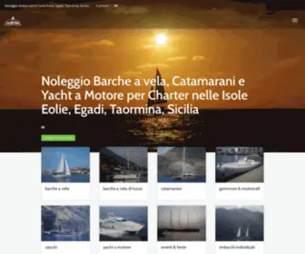 Ilmiglioblue.com(Charter Vela Isole Eolie Noleggio Sicilia Vacanze) Screenshot