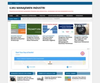 Ilmumanajemenindustri.com(Ilmu Manajemen Industri) Screenshot