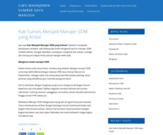 Ilmumanajemensdm.com(Ilmu Manajemen SDM) Screenshot