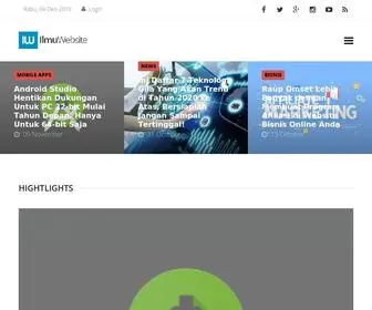 Ilmuwebsite.com(Ilmu Seputar Website Development Desain Grafis Bisnis Mobile Apps) Screenshot