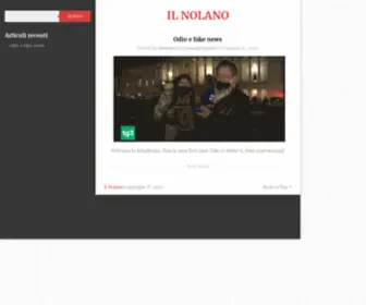 Ilnolano.it(Critical blog) Screenshot