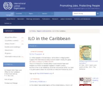 Ilocarib.org.tt(ILO Decent Work Team and Office for the Caribbean) Screenshot