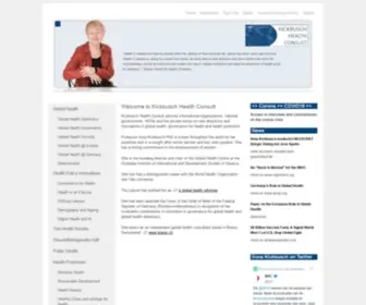 Ilonakickbusch.com(Global Health) Screenshot