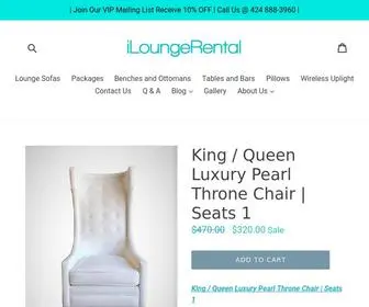 Iloungerental.com(Lounge Furniture Rentals in Los Angeles) Screenshot