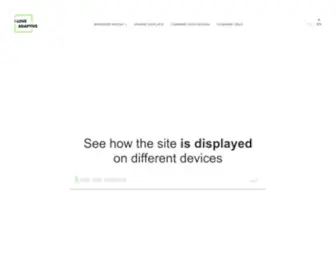 Iloveadaptive.com(Online service for testing responsive web sites) Screenshot