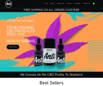 Iloveanti.com(Organic CBD) Screenshot