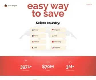 Ilovebargain.com(Coupon Codes and Best Deals) Screenshot