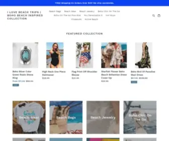 Ilovebeachtrips.com(Boho Clothing And Beach Wear) Screenshot