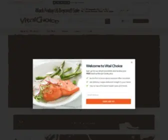 Ilovebluesea.com(Vital Choice) Screenshot