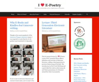 Iloveepoetry.org(I ❤️ E) Screenshot