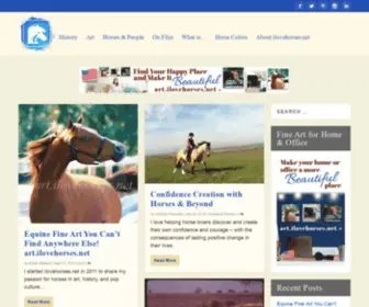 Ilovehorses.net(Horses in art) Screenshot