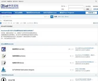 Ilovekicad.com(KiCad中文论坛) Screenshot