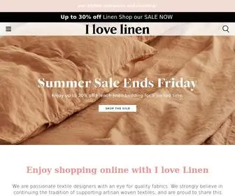 Ilovelinen.com.au(The best sheets and bedding from I Love Linen) Screenshot