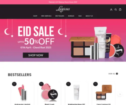 Iloveluscious.com(Buy Luscious Cosmetics in Pakistan) Screenshot