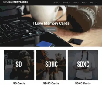 Ilovememorycards.com(Best Memory Cards for 2017) Screenshot