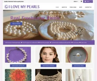 Ilovemypearls.com(Pearl necklaces Pearl earrings) Screenshot