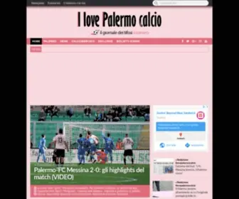 Ilovepalermocalcio.com(Il giornale dei tifosi rosanero) Screenshot