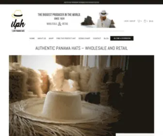 Ilovepanamahats.com(Authentic Panama hats Wholesale) Screenshot