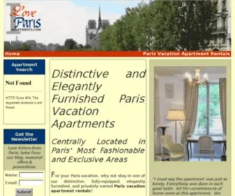 Iloveparisapartments.com(Paris Vacation Apartment Rentals from At Home Abroad) Screenshot