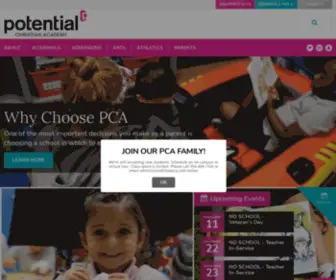Ilovepca.com(Potential Christian Academy) Screenshot