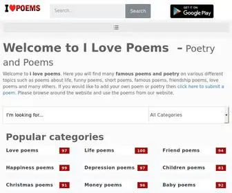 Ilovepoems.net(I Love Poems) Screenshot