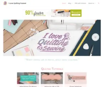 Ilovequiltingforever.com(I Love Quilting Forever) Screenshot