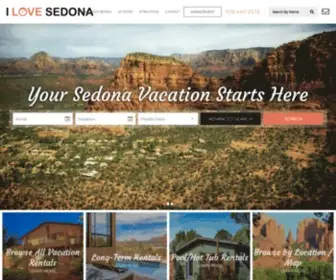 Ilovesedona.com(Luxury Sedona Vacation Rentals) Screenshot