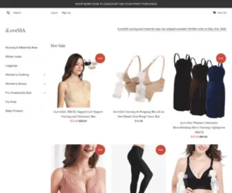 Ilovesia.com(ILoveSIA Affordable Nursing Maternity Bras Bralette Yoga Tights Coats) Screenshot