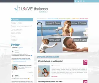 Ilovethalasso.fr(I love Thalasso) Screenshot