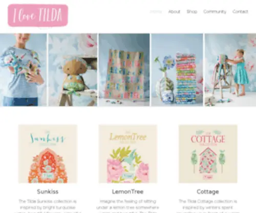 Ilovetilda.com(Sewing fabrics) Screenshot