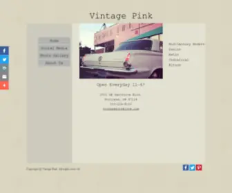 Ilovevintagepink.com(Vintage Pink Hours & Location) Screenshot