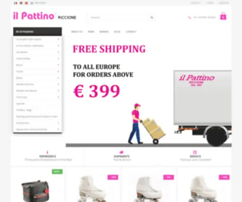 Ilpattinoriccione.com(Il Pattino Riccione articles for the artistic skating) Screenshot