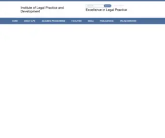 ILPD.ac.rw(Institute of legal practice and development) Screenshot