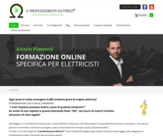 Ilprofessionistaelettrico.it(Formazione online specifica per professionisti nel campo dell'elettrotecnica) Screenshot