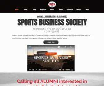 Ilrsportsbusiness.com(Cornell ILR Sports Business Society) Screenshot