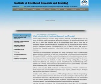 Ilrtindia.org(Institute of Livelihood Research and Training) Screenshot