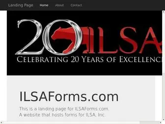 Ilsaforms.com(Landing Page) Screenshot