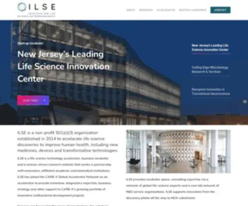 Ilsebio.com(Institute for Life Science Entrepreneurship) Screenshot