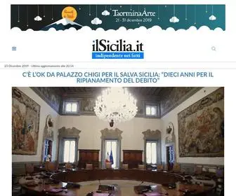 Ilsicilia.it(Quotidiano di informazione indipendente) Screenshot