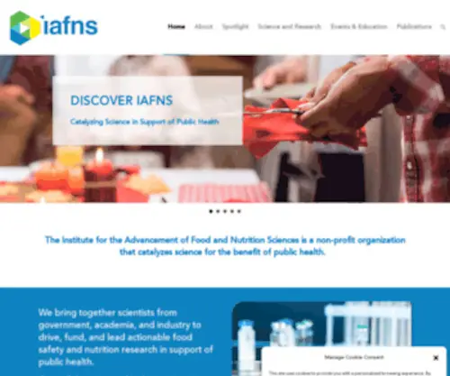 Ilsina.org(Institute for the Advancement of Food and Nutrition Sciences) Screenshot