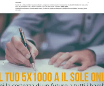 Ilsole.org(Home Il Sole Onlus) Screenshot