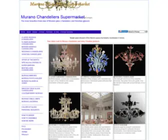 Ilsupermarket.com(Master glass blowers of fine Murano glass chandeliers) Screenshot