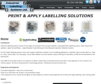 Ilsystems.co.uk(Industrial Labelling Systems Print and Apply) Screenshot