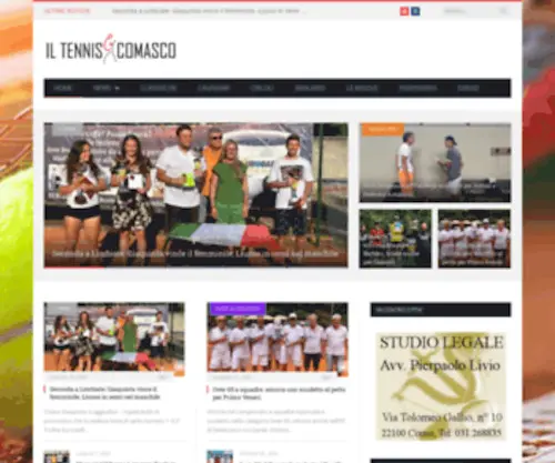 Iltenniscomasco.it(Il Tennis Comasco) Screenshot