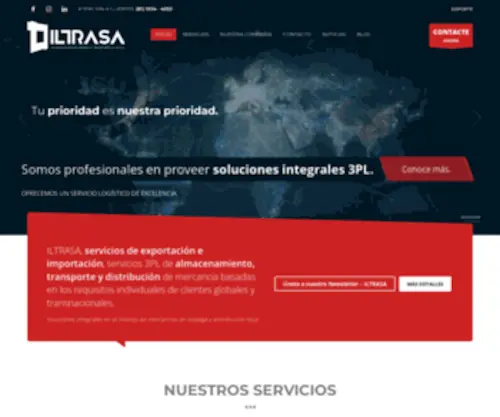 Iltrasa.com.mx(Logística y Transporte) Screenshot