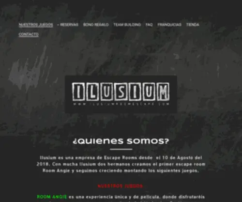 Ilusiumroomescape.es(Ilusium Room Escape (Mataró)) Screenshot