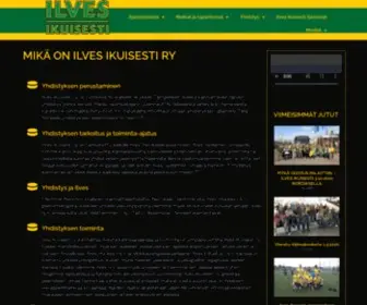 Ilvesikuisesti.fi(ILVES IKUISESTI RY) Screenshot