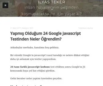 Ilyasteker.com(İlyas Teker) Screenshot